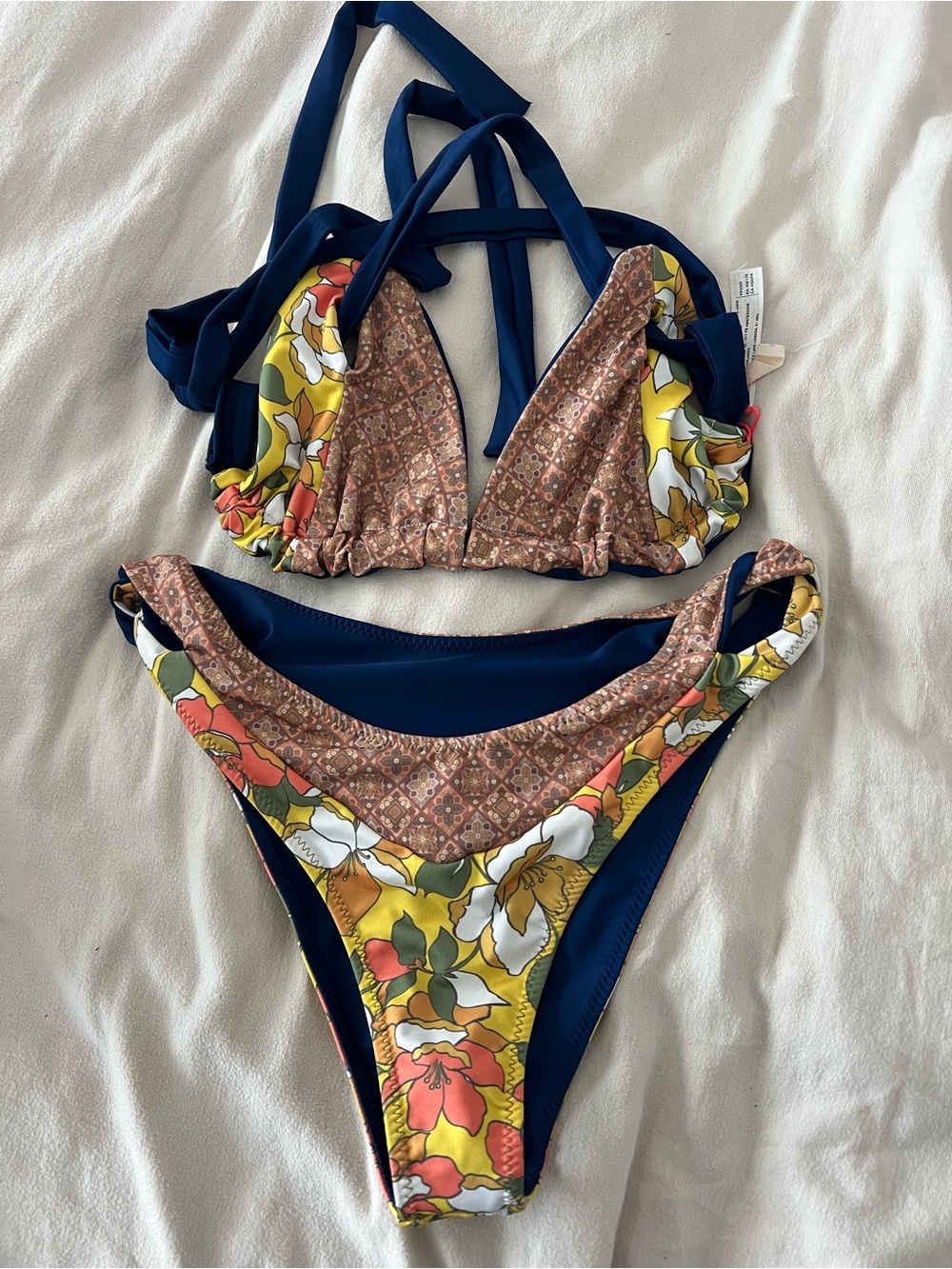 Free People free-est Donna Convertible Bikini Set RT $216 NWOT Size Small